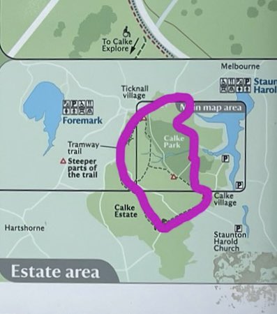 Gregoire ๐ณ๏ธโ๐ (@gregpage6) on Twitter photo Lovely afternoon walking our version of the Tramway Trail (shown in pink) around the Calke Abbey estate with <a href="/youcancallmemrp/">๐ |\/| ยฎ๏ธ. ๐
ฟ๏ธ ๐ณ๏ธโ๐</a> and rewarding ourselves with cake of course.
Sorry was too busy chatting to take any scenic pics ๐คญ Lovely afternoon walking our version of the Tramway Trail (shown in pink) around the Calke Abbey estate with <a href="/youcancallmemrp/">๐ |\/| ยฎ๏ธ. ๐
ฟ๏ธ ๐ณ๏ธโ๐</a> and rewarding ourselves with cake of course.
Sorry was too busy chatting to take any scenic pics ๐คญ
