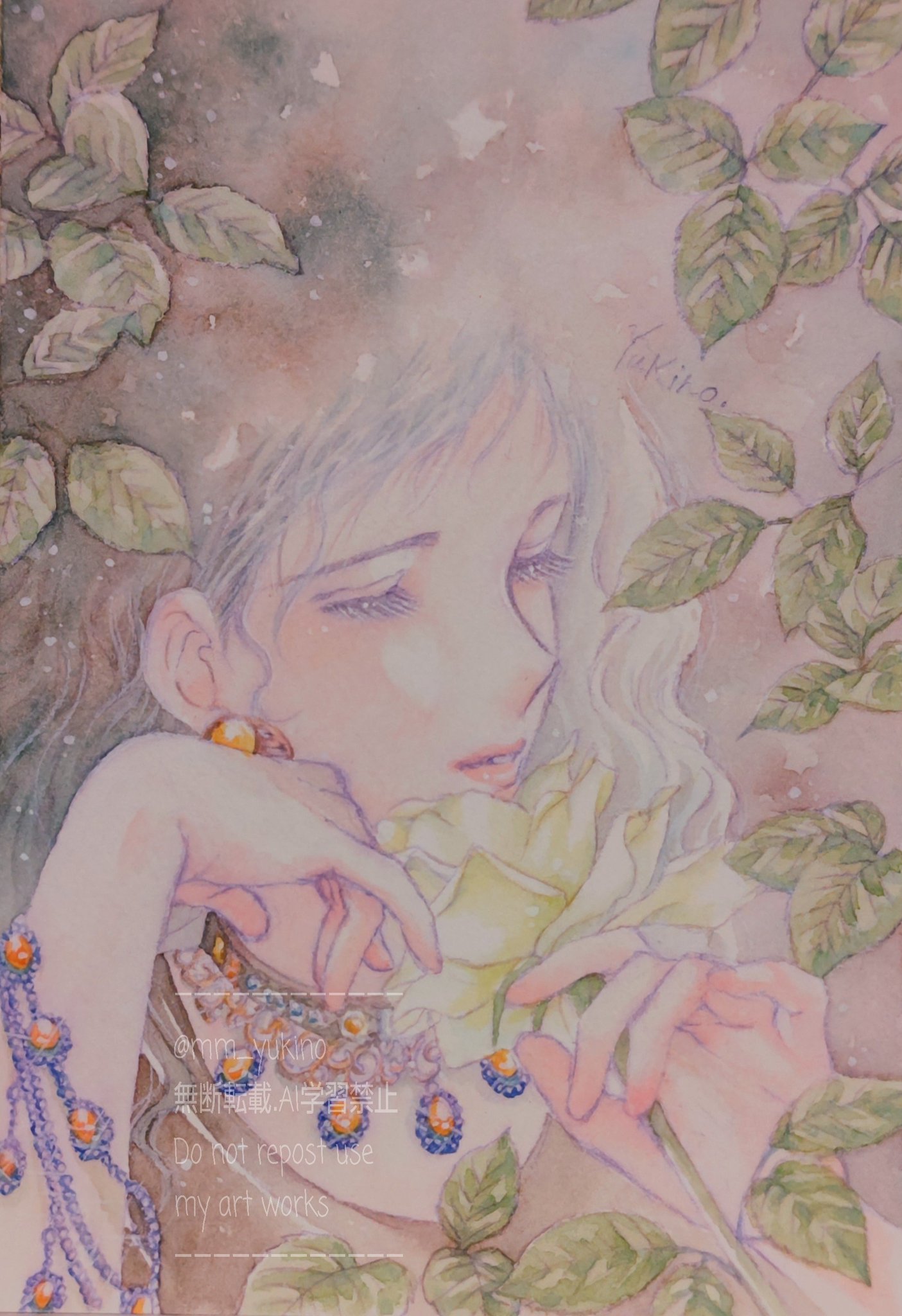 naonao 様用　透明感の有る癒し系薔薇油絵　お値下げしました。 Yukino🍀 on X: 