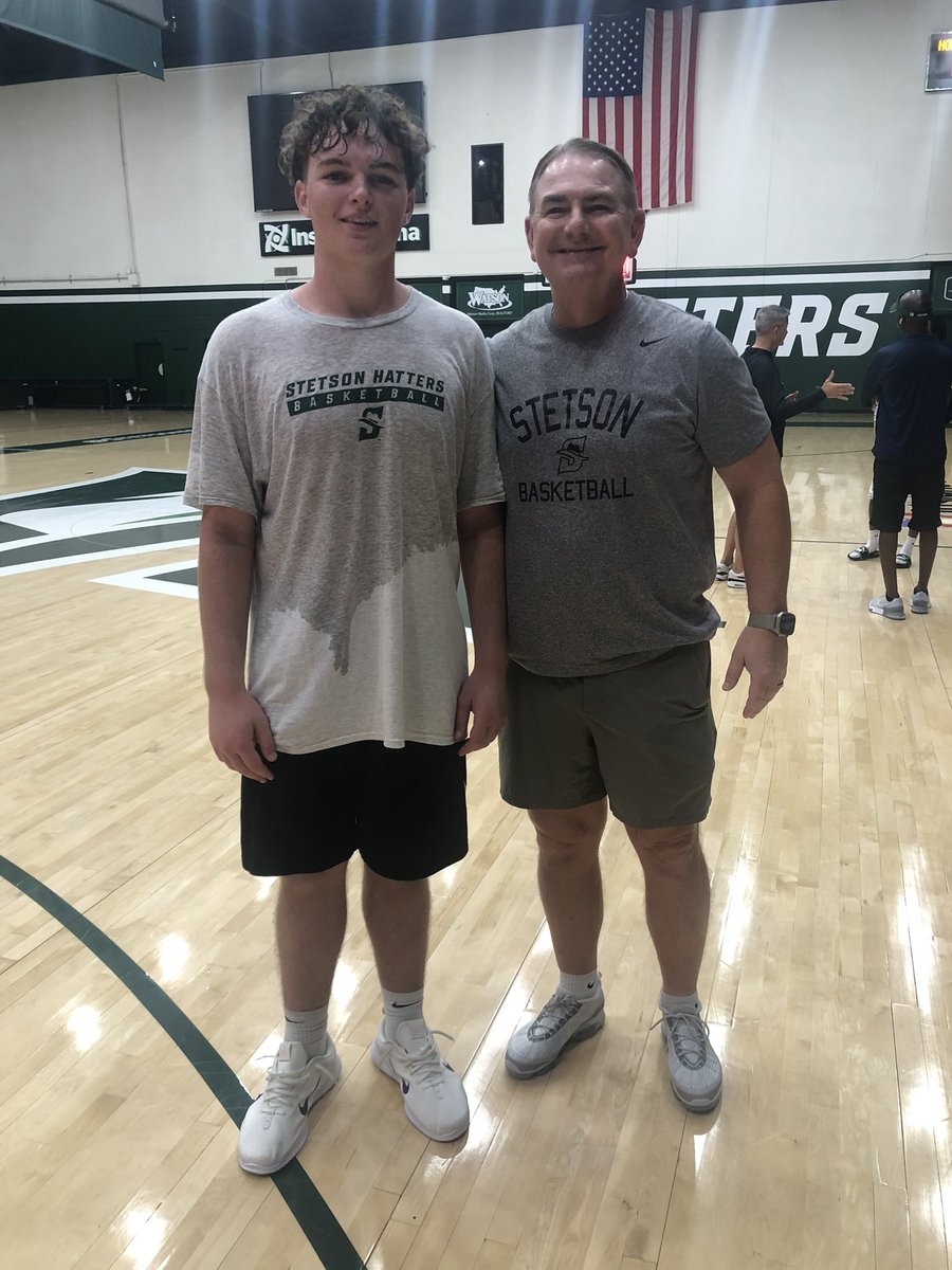 Had an awesome day today <a href="/StetsonHatters/">Stetson Hatters</a> elite camp, had a good talk with <a href="/DonnieJones/">Donnie Jones</a>, looking forward to hearing from you in the future.