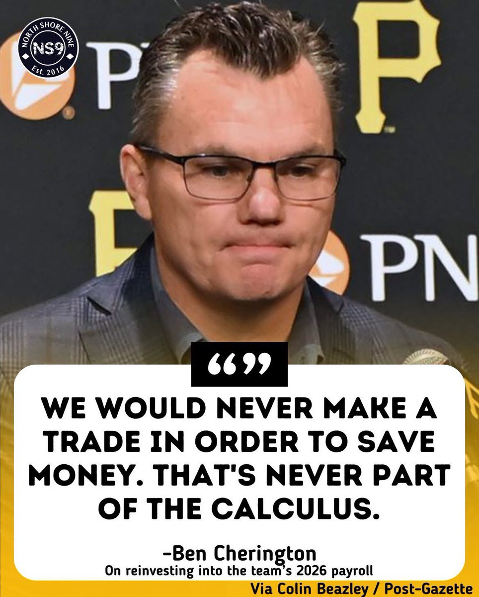 Ben Cherington lying thru his teeth as always #Pirates #LetsGoBucs
