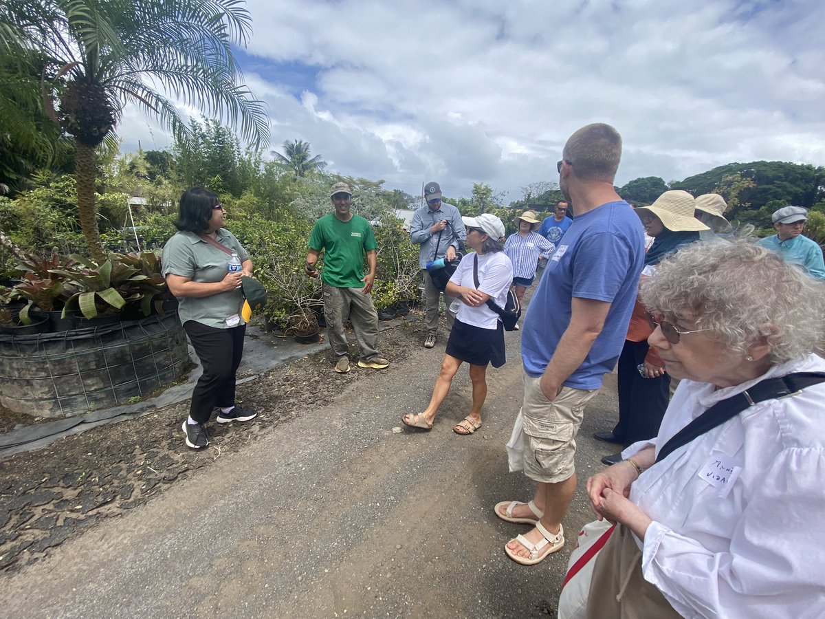 LabToFarm_org's tweet image. 🌺🌿 Yesterday's #APSPlantHealth2025 amazing field trip was a journey through O‘ahu’s lush landscapes &amp;amp; living history!
🌴 From the stunning 5,000+ species at Waimea Valley Botanic Garden to native landscaping at Waiahole Botanicals, a perfect blend of science, culture &amp;amp; beauty.