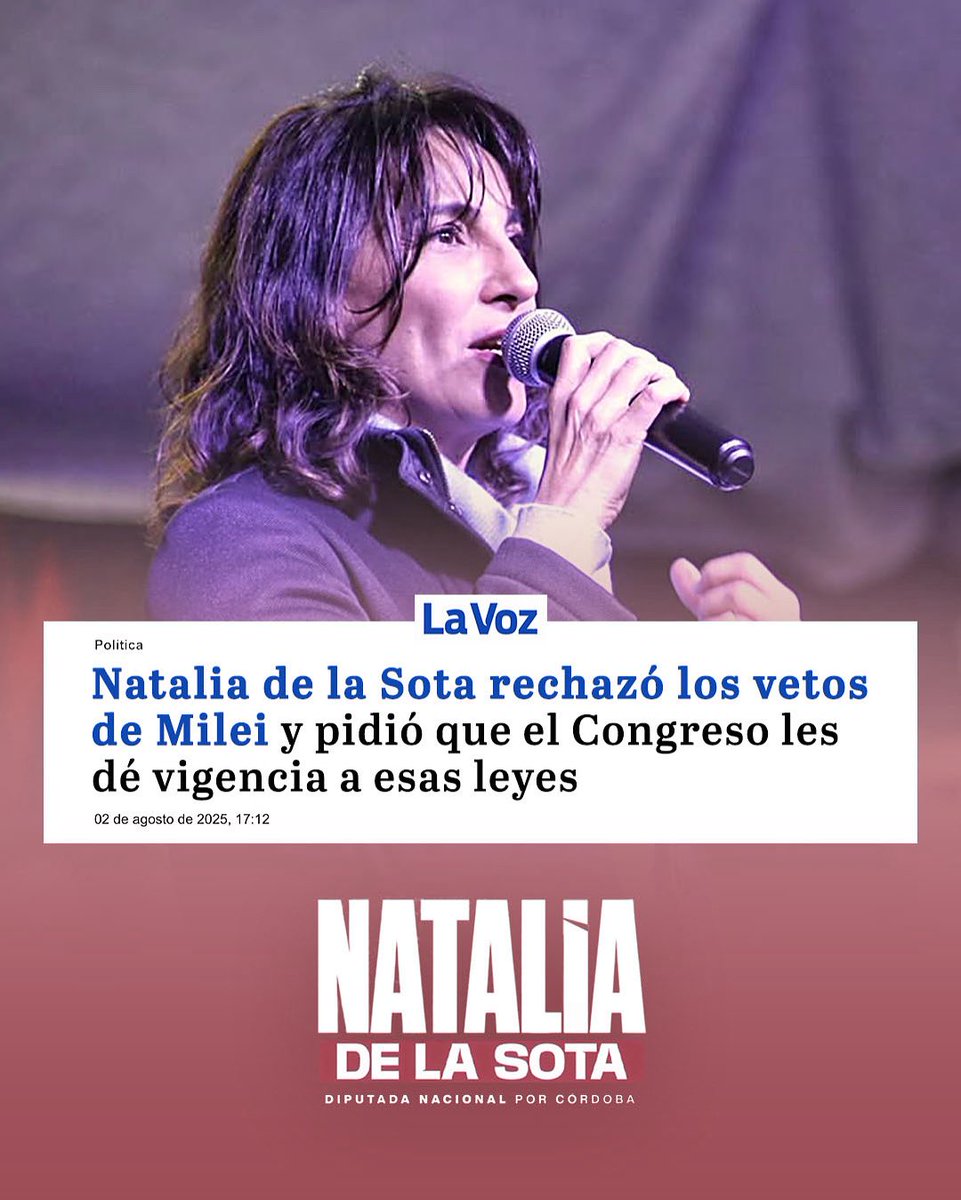Desde el Congreso, intentamos restablecer los derechos de los jubilados y de las personas con discapacidad.
Pero Milei insiste en vetar nuestros intentos y darle la espalda a la gente.
Esta vez vetó: el aumento del 7,2% para las jubilaciones, el bono de $110.000 para quienes