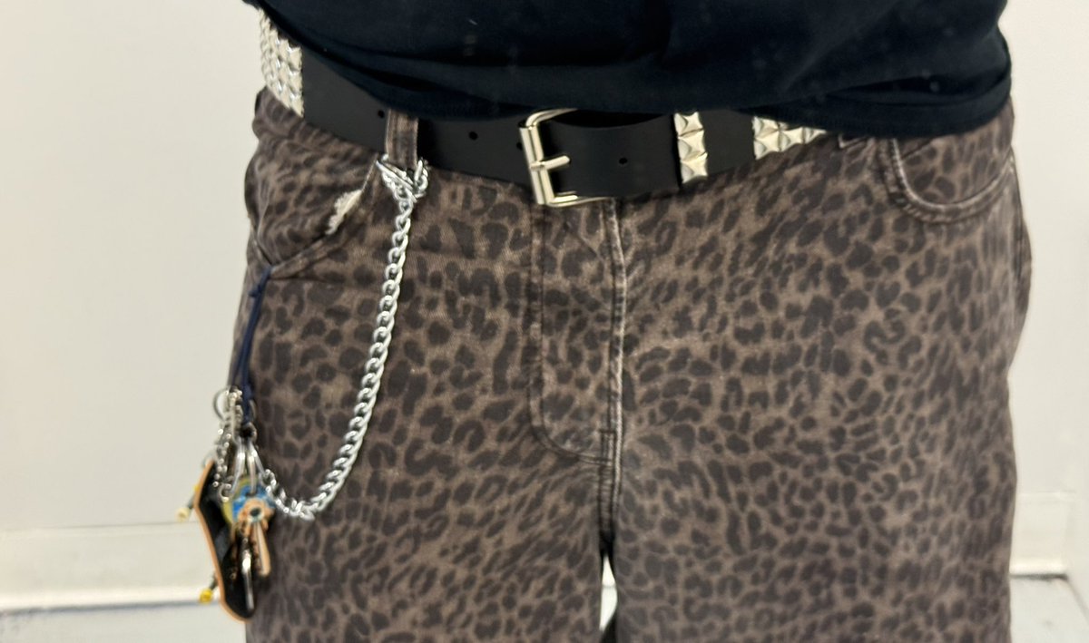 finally got a studded belt im swagged the fuck outtttt