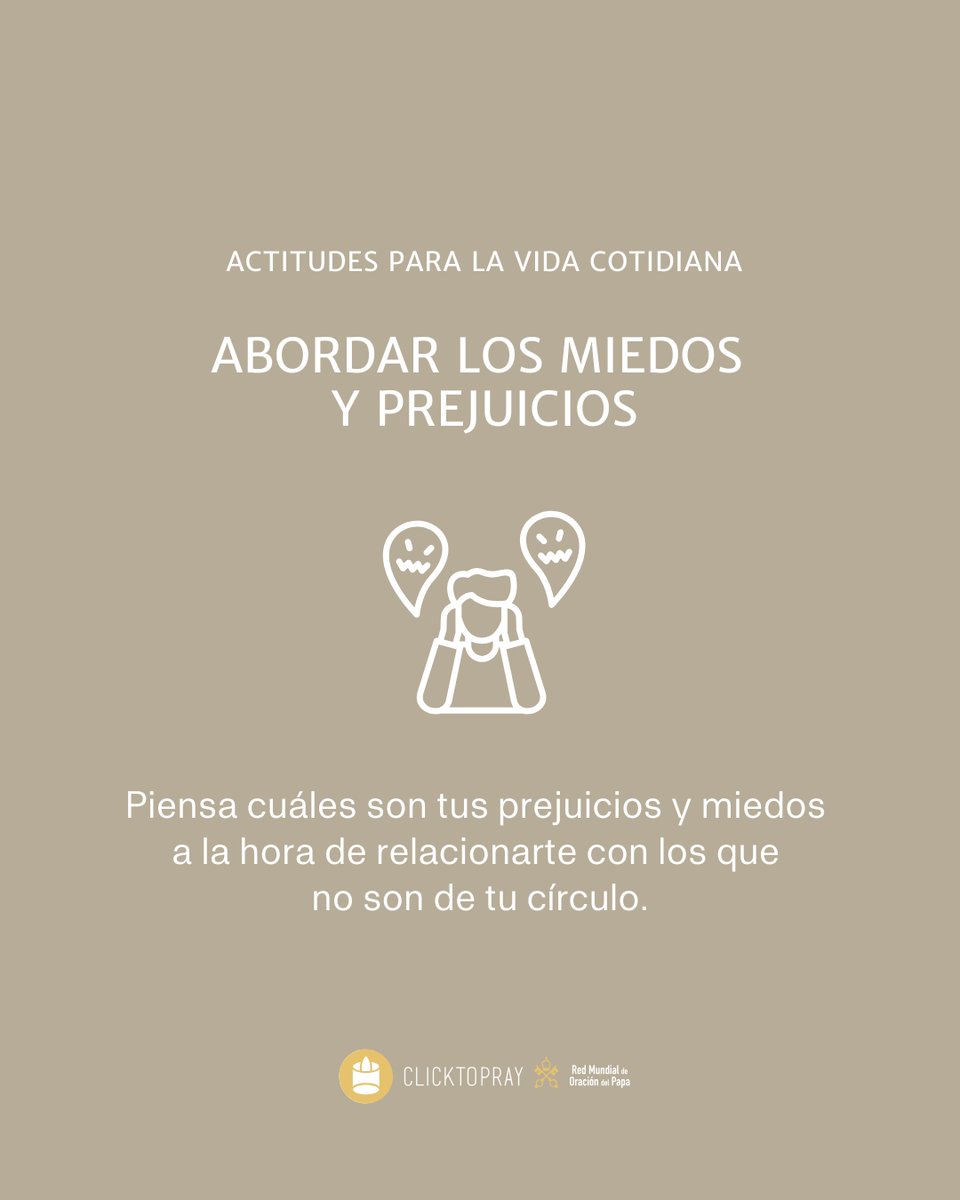 clicktopray_es's tweet image. ➡️Te proponemos vivir algunas actitudes que ayuden a profundizar tu oración. 

Estas #actitudes son un camino para integrar la intención de oración a tu vida diaria. 

 #ConvivenciaComún #Paz #Esperanza