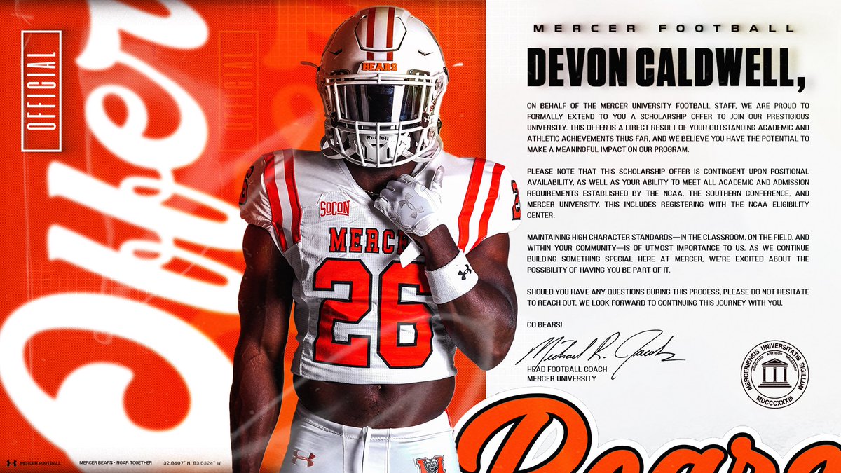 Devon Caldwell (@devon21caldwell) on Twitter photo Beyond blessed!! Thank you to everyone that has supported and mentored me through the years. Excited to see what’s in store at the next level! Go bears! #AGTG 🐻 <a href="/CoachKDallas/">Coach Kenny Dallas</a> <a href="/coachheavyd/">Michael Davis</a> <a href="/Terrencemelton/">Terrence Melton</a> <a href="/Danny__mejia/">Danny Mejia</a> <a href="/coach_dwise/">Coach D Wise</a> <a href="/jonathan_gess/">Jonathan Gess</a> <a href="/SpencerGArnold/">Spencer Arnold</a> <a href="/HebronLionsFB/">Hebron Lions Football</a> Beyond blessed!! Thank you to everyone that has supported and mentored me through the years. Excited to see what’s in store at the next level! Go bears! #AGTG 🐻 <a href="/CoachKDallas/">Coach Kenny Dallas</a> <a href="/coachheavyd/">Michael Davis</a> <a href="/Terrencemelton/">Terrence Melton</a> <a href="/Danny__mejia/">Danny Mejia</a> <a href="/coach_dwise/">Coach D Wise</a> <a href="/jonathan_gess/">Jonathan Gess</a> <a href="/SpencerGArnold/">Spencer Arnold</a> <a href="/HebronLionsFB/">Hebron Lions Football</a>