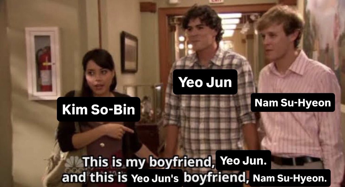 VirtualShelter_'s tweet image. just finished binge watching #AtaDistanceSpringisGreen and made this to summarize their relationship in a nutshell😭