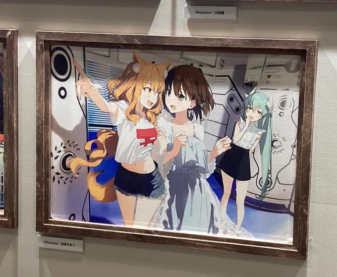 10周年会場に自分の絵もあって嬉しかった