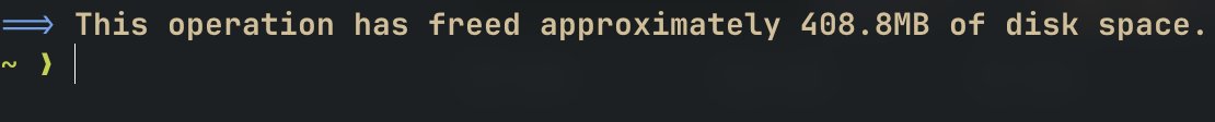 Friendly reminder to run `brew cleanup`, or the equivalent for your package manager.