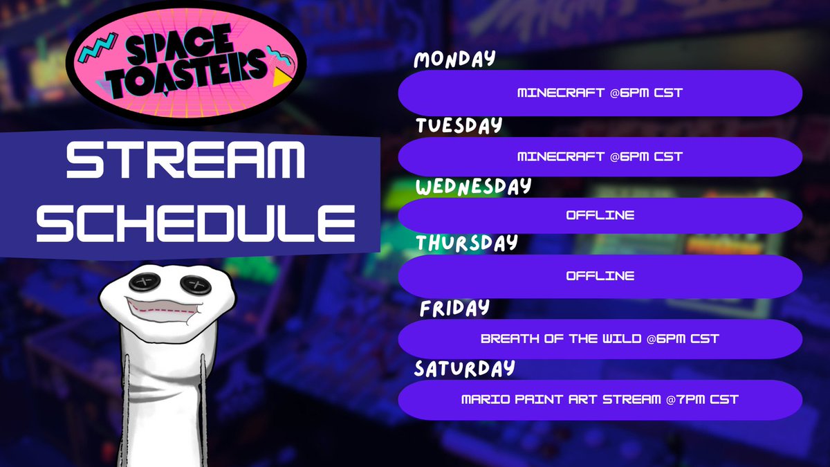 🧦NEW SCHEDULE JUST DROPPED! GET IT WHILE ITS HOT!🧦

We are trying something new this saturday, so stay tuned for more details!