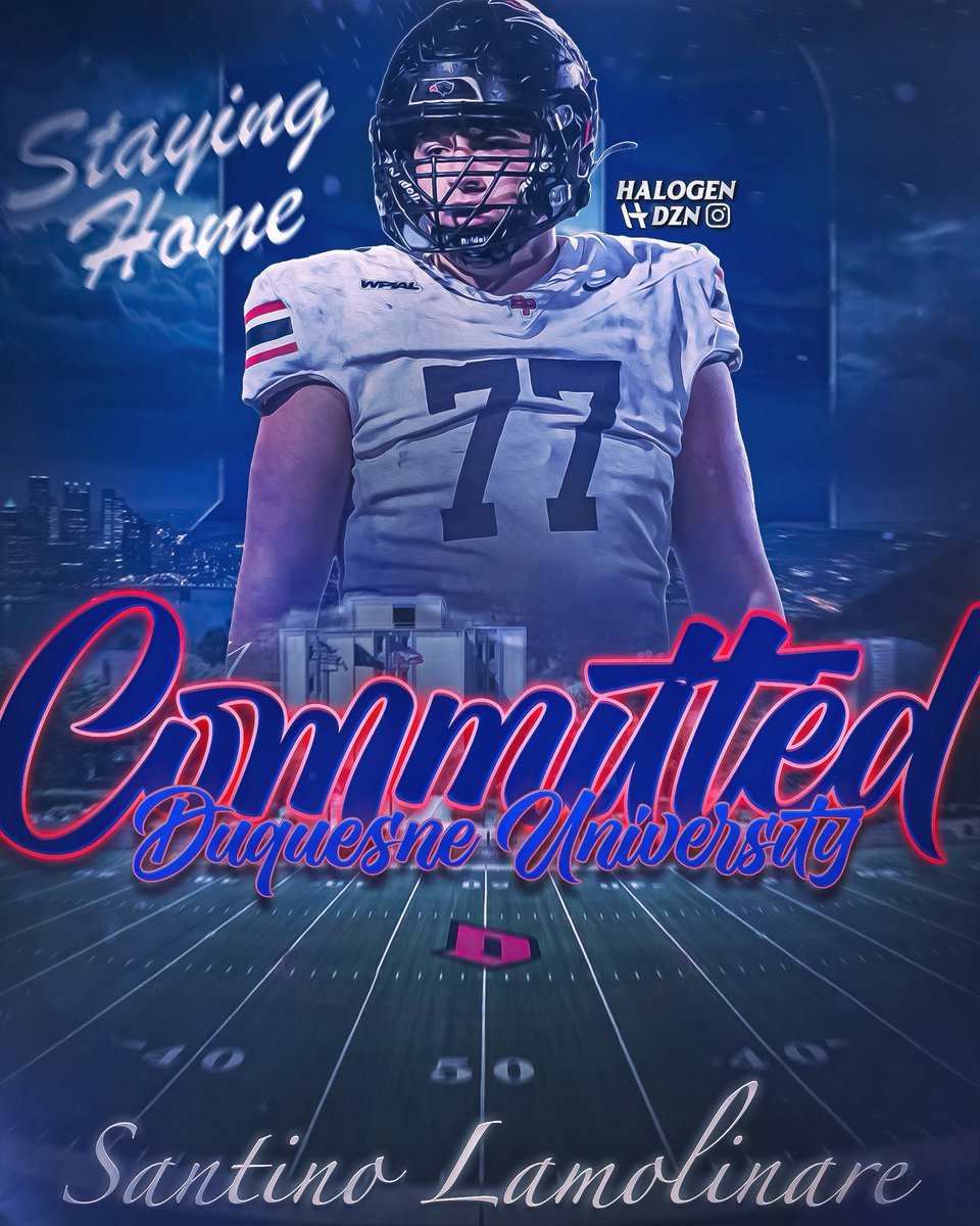 WPIAL Insider (@wpial_insider) on Twitter photo WOW! Duquesne continues its assault on the WPIAL.
#14 ranked prospect Bethel Park OL Santino LaMolinare has committed to the Dukes.
Duquesne has doubled down on prioritizing the WPIAL and it’s paying off 🔴🔵 WOW! Duquesne continues its assault on the WPIAL.
#14 ranked prospect Bethel Park OL Santino LaMolinare has committed to the Dukes.
Duquesne has doubled down on prioritizing the WPIAL and it’s paying off 🔴🔵
