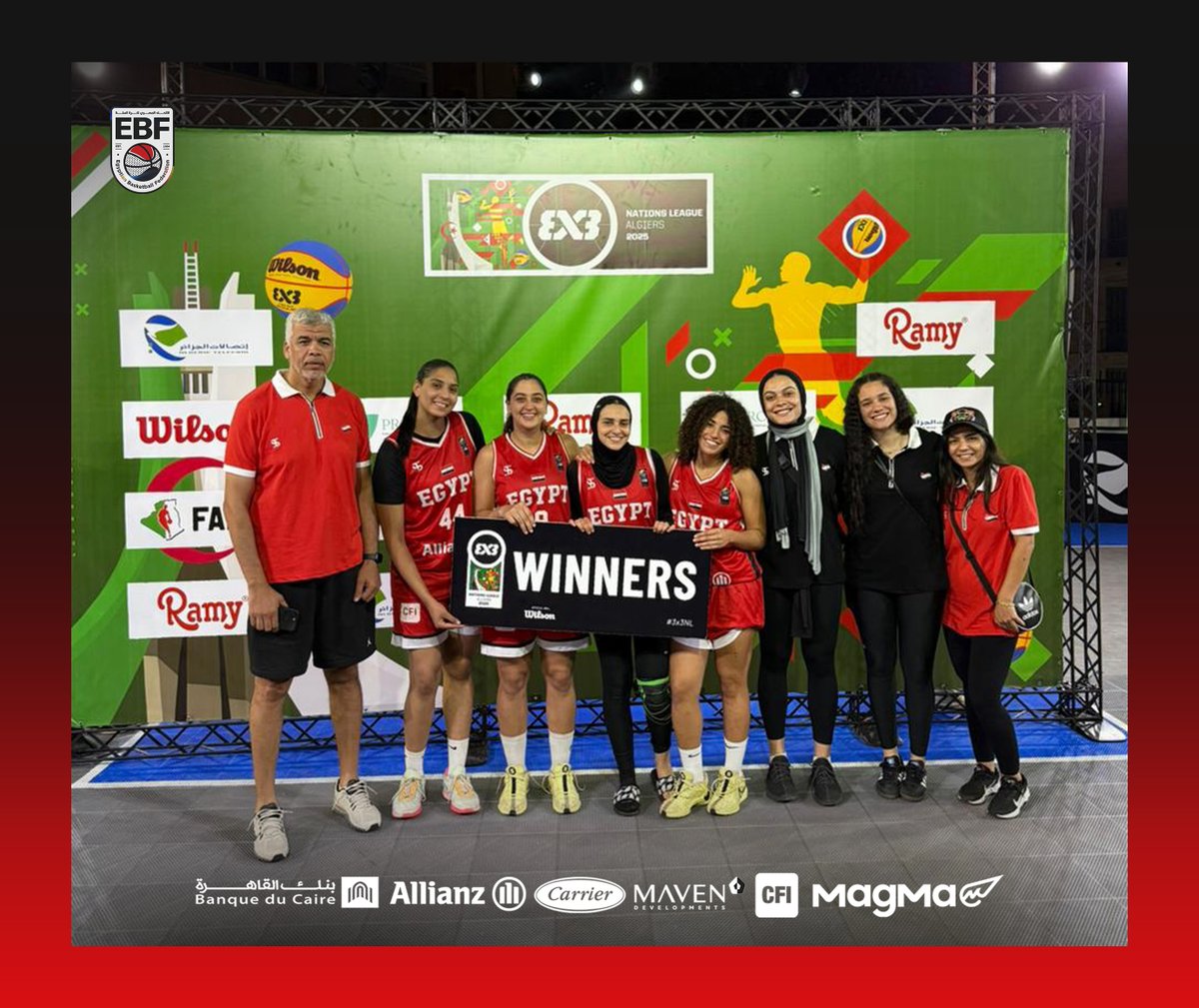 STOP 3? CHECK ✅

WE DID IT… AGAIN! 🇪🇬🤩

#EBF | #الاتحاد_المصري_لكرة_السلة
#3X3NL