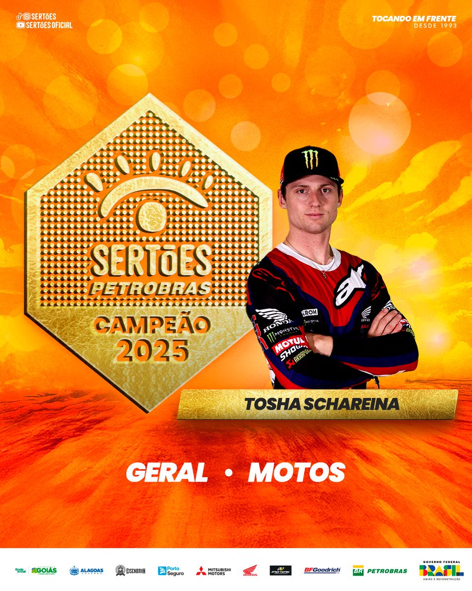 OS CAMPEÕES DE 2025! 🧡🏆

Após oito dias, diversas etapas e até chuva, o Sertões Petrobras conheceu os vencedores da atual edição. Confira! 👇