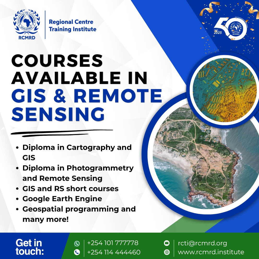 Regional Centre Training Institute (RCTI) (@thercti_rcmrd) on Twitter photo Join our ๐๐๐ & ๐๐๐ฆ๐จ๐ญ๐ ๐๐๐ง๐ฌ๐ข๐ง๐ ๐๐จ๐ฎ๐ซ๐ฌ๐๐ฌ and gain ๐ฉ๐ซ๐๐๐ญ๐ข๐๐๐ฅ, ๐ก๐๐ง๐๐ฌ-๐จ๐ง ๐ญ๐ซ๐๐ข๐ง๐ข๐ง๐ in mapping, spatial analysis, and real-world solutions.
๐๐ง๐ญ๐๐ค๐ ๐ข๐ฌ ๐จ๐ง๐ ๐จ๐ข๐ง๐ โ ๐๐ฉ๐ฉ๐ฅ๐ฒ ๐ง๐จ๐ฐ ๐๐ง๐ ๐ฅ๐๐ฏ๐๐ฅ ๐ฎ๐ฉ!
๐ Join our ๐๐๐ & ๐๐๐ฆ๐จ๐ญ๐ ๐๐๐ง๐ฌ๐ข๐ง๐ ๐๐จ๐ฎ๐ซ๐ฌ๐๐ฌ and gain ๐ฉ๐ซ๐๐๐ญ๐ข๐๐๐ฅ, ๐ก๐๐ง๐๐ฌ-๐จ๐ง ๐ญ๐ซ๐๐ข๐ง๐ข๐ง๐ in mapping, spatial analysis, and real-world solutions.
๐๐ง๐ญ๐๐ค๐ ๐ข๐ฌ ๐จ๐ง๐ ๐จ๐ข๐ง๐ โ ๐๐ฉ๐ฉ๐ฅ๐ฒ ๐ง๐จ๐ฐ ๐๐ง๐ ๐ฅ๐๐ฏ๐๐ฅ ๐ฎ๐ฉ!
๐