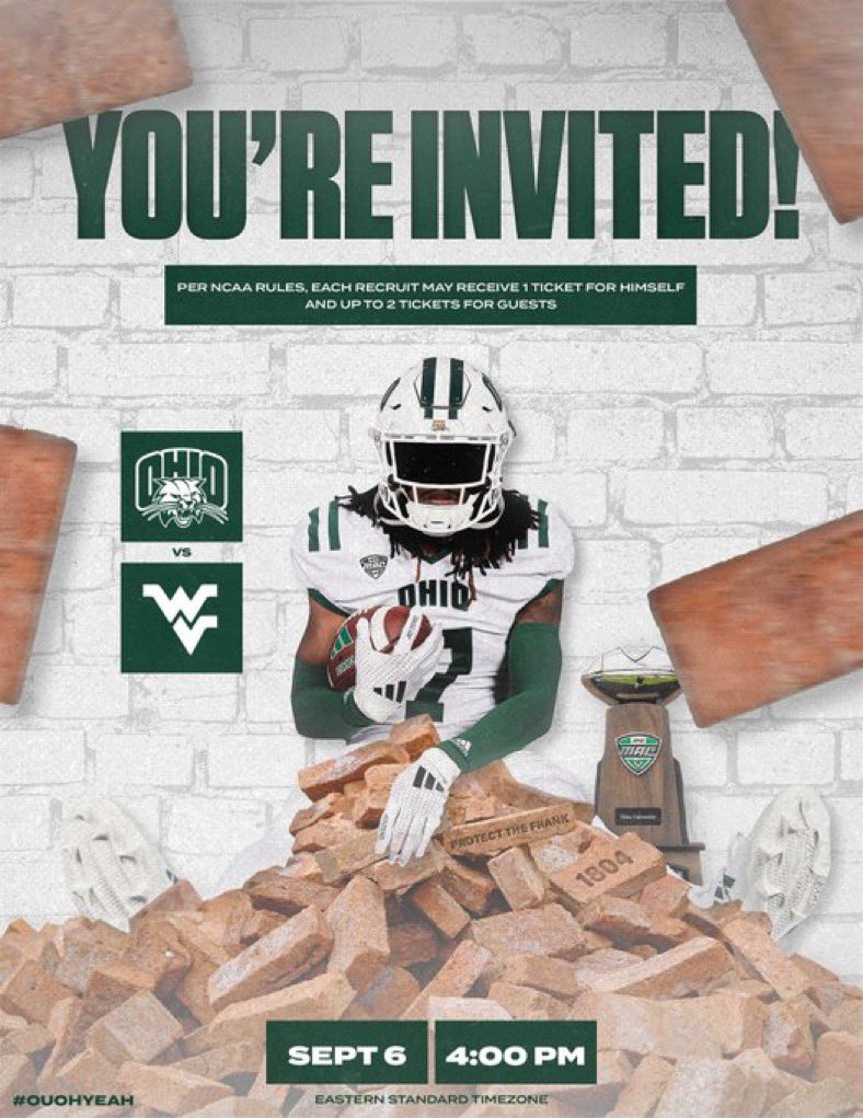Nolan Ogburn (@nolan_ogburn) on Twitter photo Thanks <a href="/LoganM_CFB/">Logan Meyer</a> and <a href="/OhioFootball/">Ohio Football</a>! Can't wait to experience the game day atmosphere in Athens and see the campus!
<a href="/coachsmitttty/">Brian Smith</a> <a href="/CoachJohnHauser/">Coach John Hauser</a> <a href="/TREMAYNE_SCOTT/">COACH SCOTT</a> Thanks <a href="/LoganM_CFB/">Logan Meyer</a> and <a href="/OhioFootball/">Ohio Football</a>! Can't wait to experience the game day atmosphere in Athens and see the campus!
<a href="/coachsmitttty/">Brian Smith</a> <a href="/CoachJohnHauser/">Coach John Hauser</a> <a href="/TREMAYNE_SCOTT/">COACH SCOTT</a>