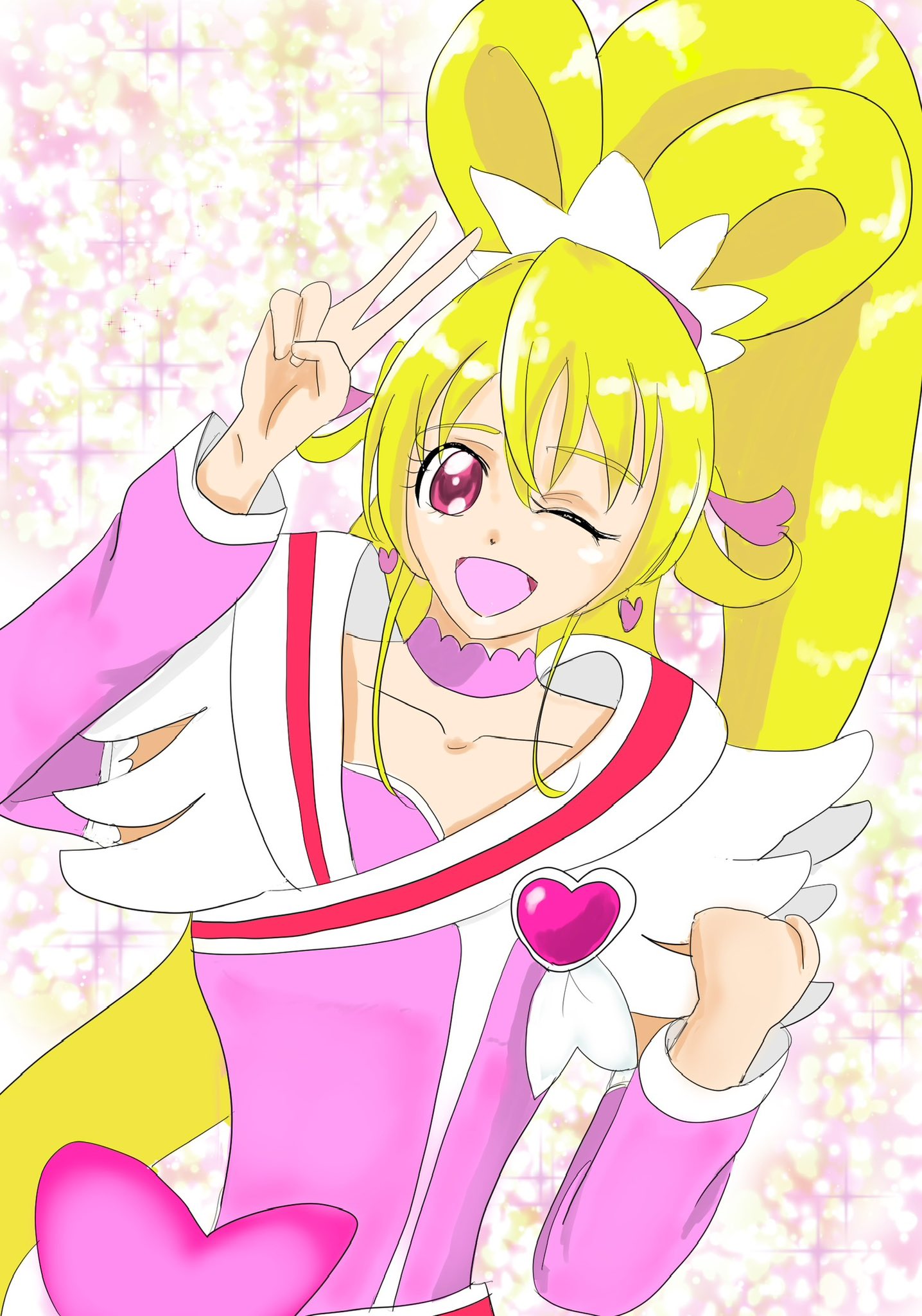 プリキュア キュアハート 相田マナ キャンバスアートボード 20周年 Loppi モニョ on X: 