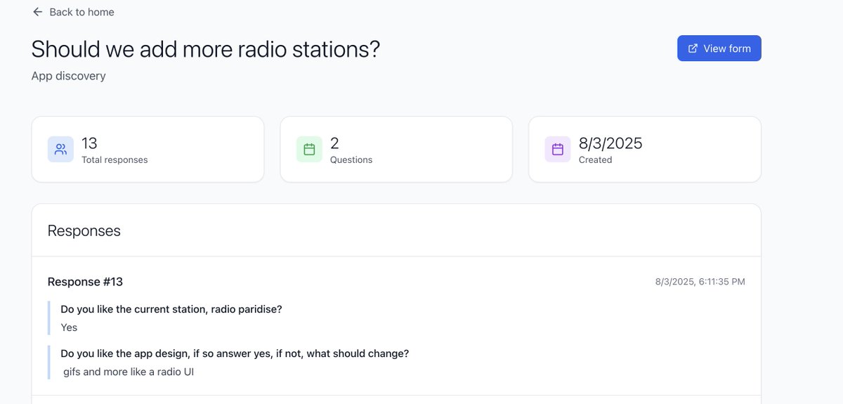 EnterTheChain's tweet photo. More feedback coming into the form for caffeine radio app..

OK here's gifs and improved UI. Fill out the feedback form in the footer, I will respond accordingly 🫡 https://t.co/x0u6Xpz9MH