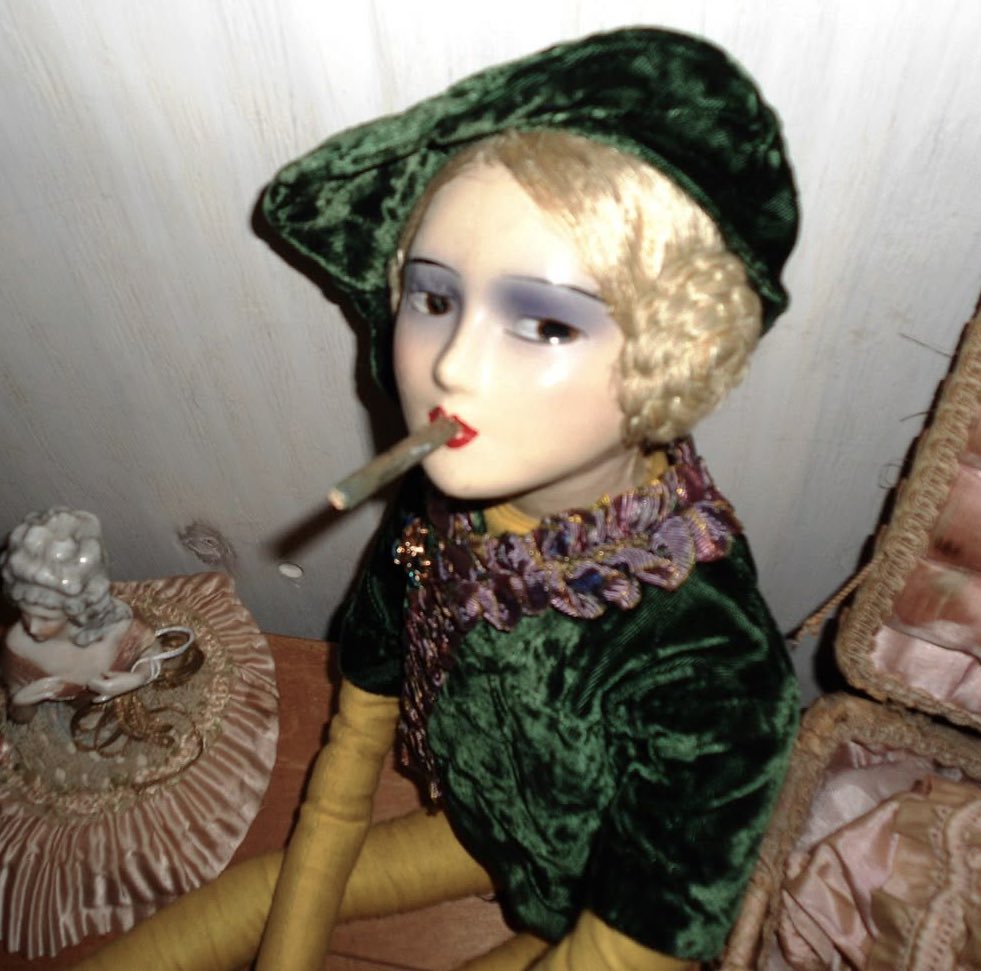 I’m just a smoker Boudoir doll with a fabulous outfit
