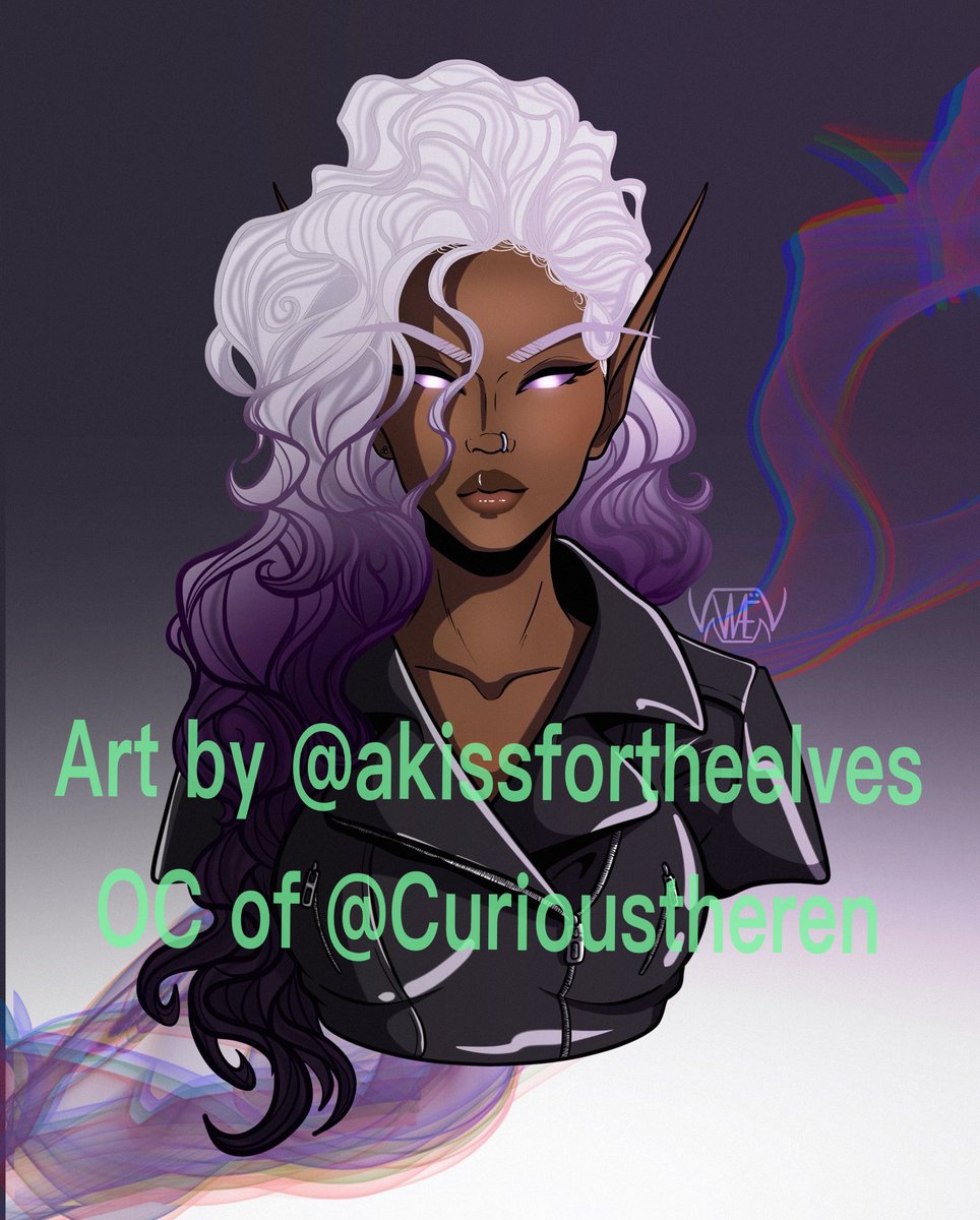 CuriousTheren's tweet photo. @winniiart Thank you for the raffle! My beautiful Nahilvi. Art my @/kissfortheelves https://t.co/gSnU8JFQGF