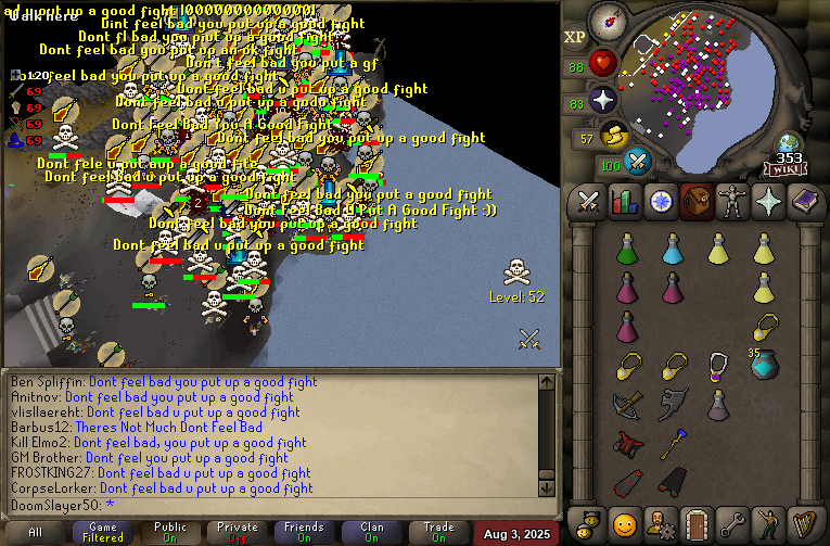 AFTER LAST WEEKS CLUSTER (WITH ZERO CRASHERS TOUCHING THE FIGHT), WE WERE HOPING TO GO FOR THE REPEAT TODAY! 👑

SHAME NOT ALL CLANS WERE DOWN TO RUN IT BACK! INSTEAD WE FOUGHT @INFLICTION IN A VERY CLEAN 1 VS 1! GOOD FIGHT! 🤝

forums.rs-rot.net/t/99701/