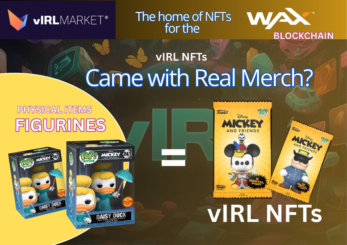 Yesteryears on the <a href="/WAX_io/">WAX</a> , Funko gave fans an unforgettable gift — a chance to collect NFTs that unlocked real-world merch 

The drop showed how <a href="/vIRLMarket/">vIRL</a> beautifully connect the digital and physical worlds.

Here’s my memory of the magical moment , and why it matters 👇🧵1/5