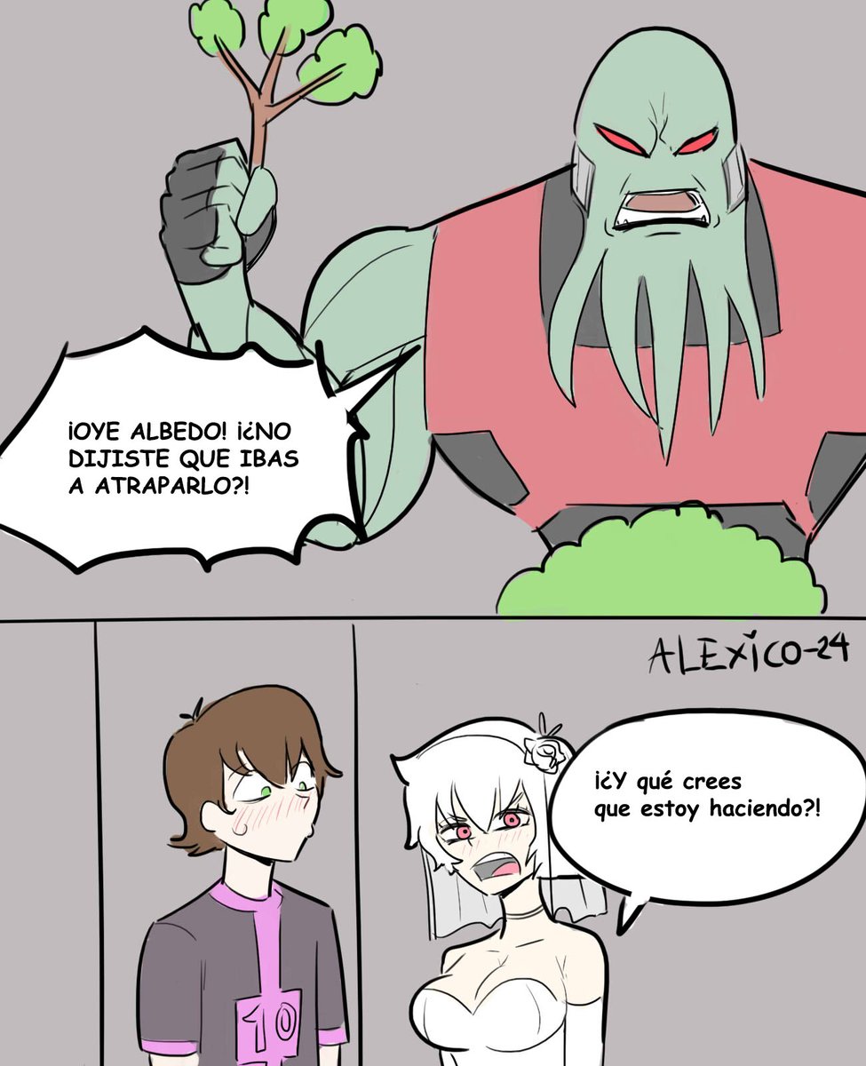 Estoy viendo como rediseñar el peinado de esta loquita y como se ve este Ben también.