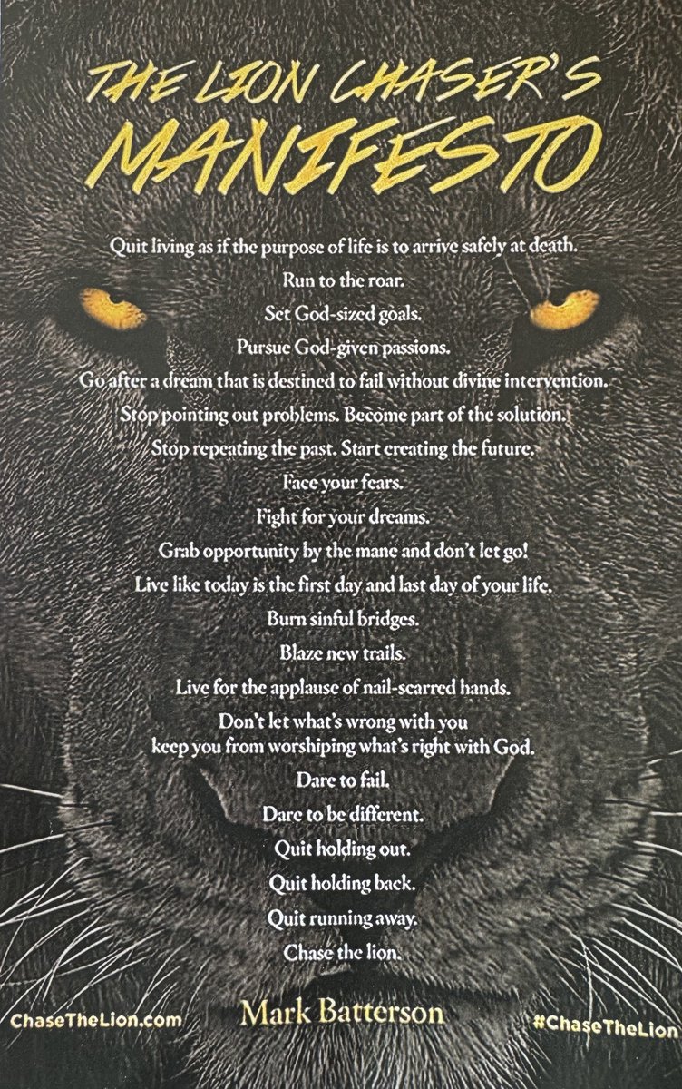 This is a powerful mindset. I challenge you to pursue it. Chase the Lion!! <a href="/KingsHSFootball/">King’s Knights Football</a>
