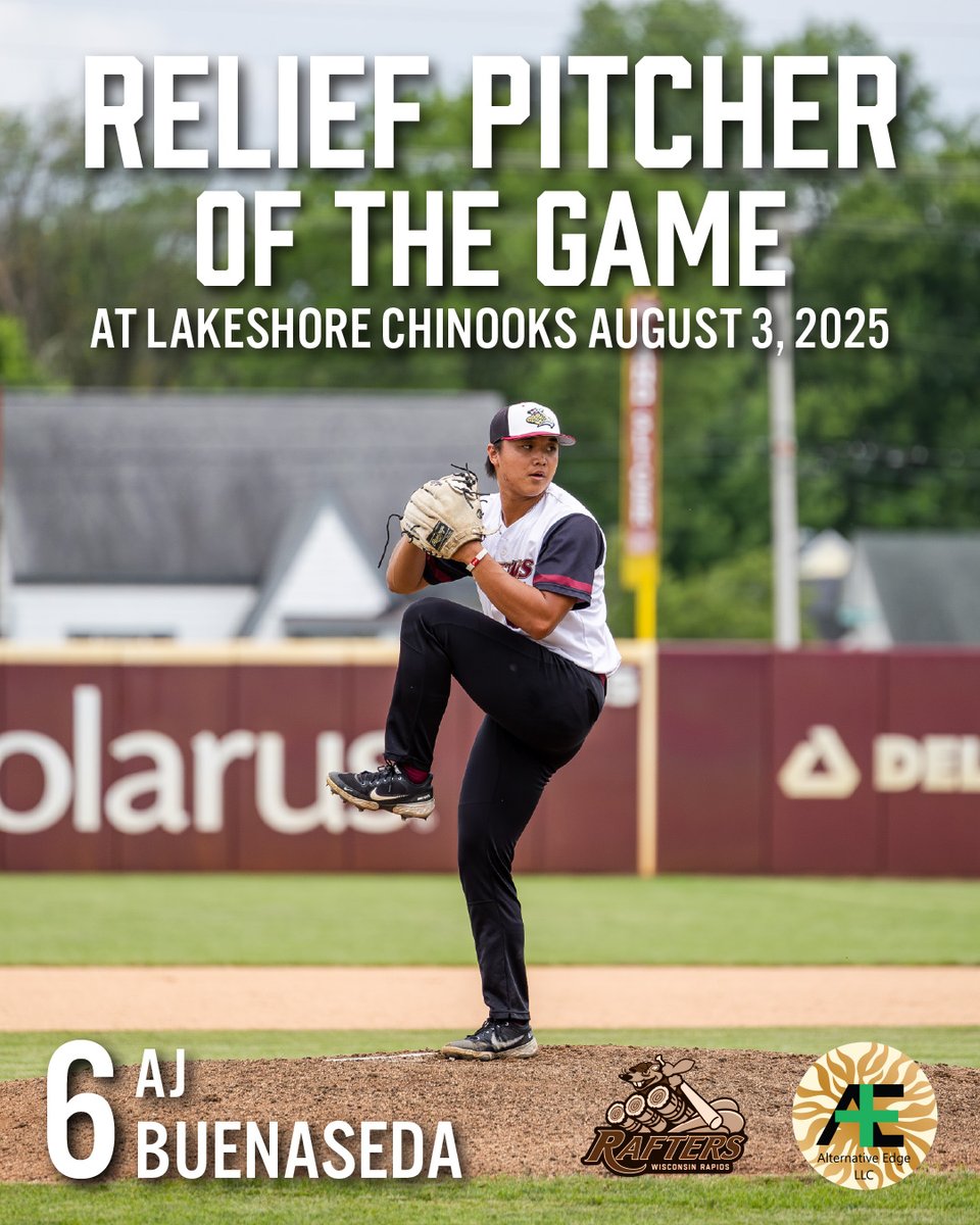 AJ Buenaseda is today's Relief Pitcher of the Game, presented by Alternative Edge!