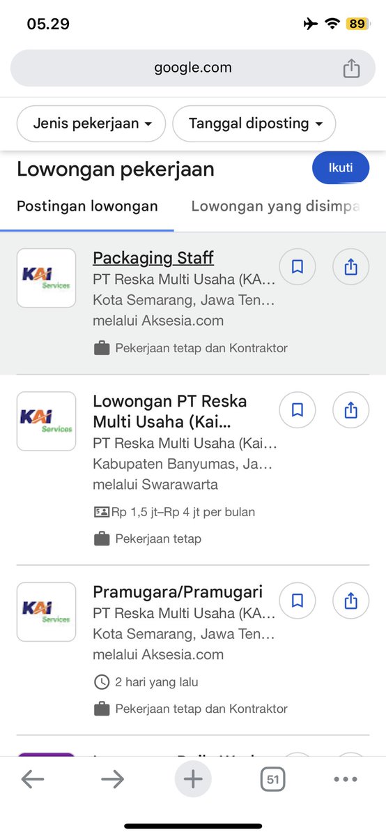 naresaaaera's tweet photo. @KAI121 @xsanzhi tapi sedang ada lowongan pekerjaan atau tidak ya kak? soalnya di website resmi tidak ada lowongan pekerjaan. sedangkan disini kok ada banyak ya. apakah ini penipuan? https://t.co/2ltaXKIU6p