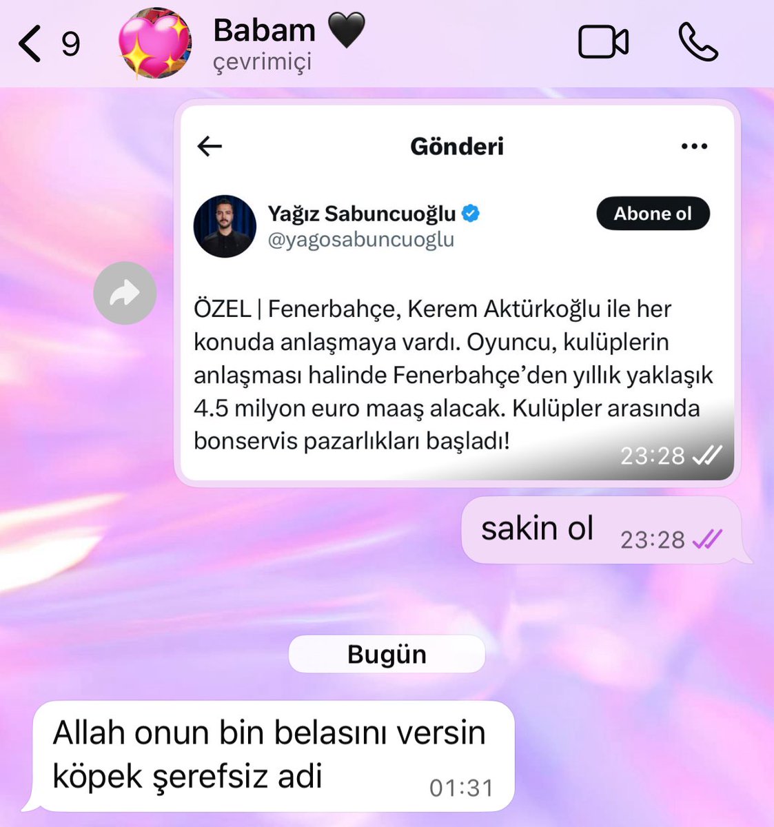 yargılanacaksın kerem efendi
