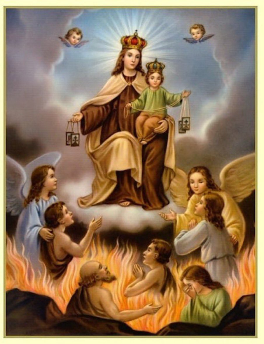Let's pray one Hail Mary for all souls in purgatory.
Please comment Amen as a response.