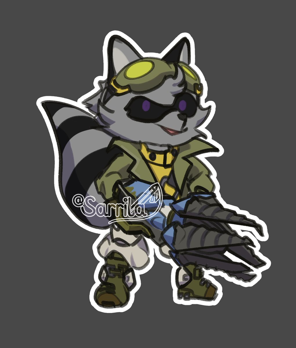 Commission? for <a href="/alonewithmysock/">Rubik is forever Raccoon</a> 
Thank you!