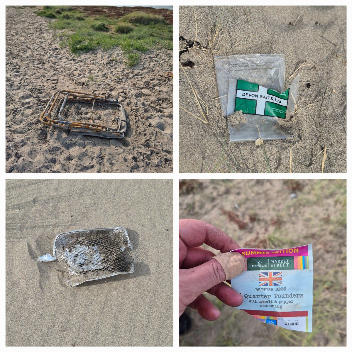 Kittylitterpic1's tweet photo. A last minute pick at #Aberthaw beach today. Too much to show in 4 photos but lots of #plasticpollution.  A hard walk uphill on the way back toing and froing with a bag of litter, a bbq base, a bbq &amp; folding chair 🥴. #smartielidsonthebeach #beachpick #flotsamarmy #keepwalestidy https://t.co/6Q1vGTNcFX