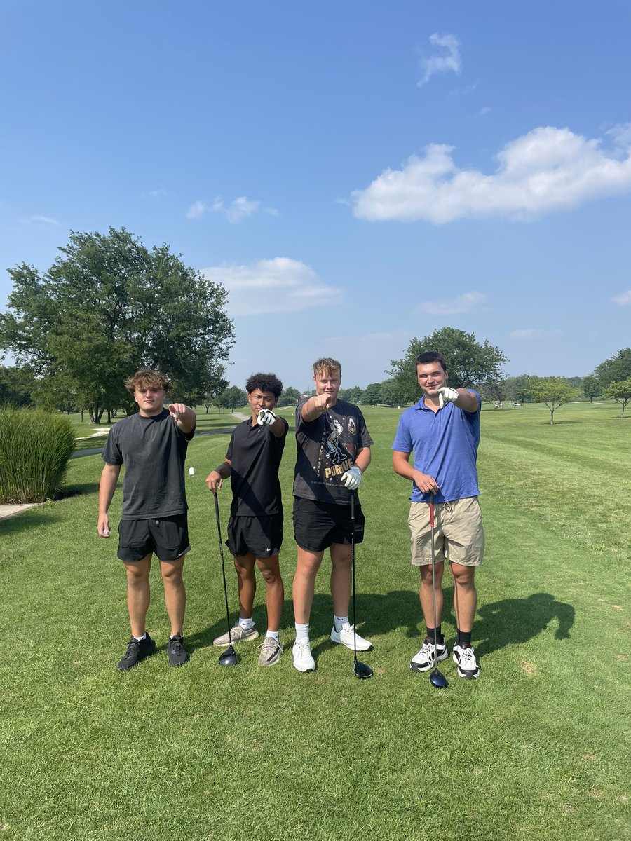 A non-football related activity before the first day of official practice. A lot of the boys have gotten into golf this summer, so we did a mini competition on Friday. 8 teams of players and 1 team of coaches. Great time seeing the boys have fun off the field! <a href="/NPCoachRalph/">Kyle Ralph</a>