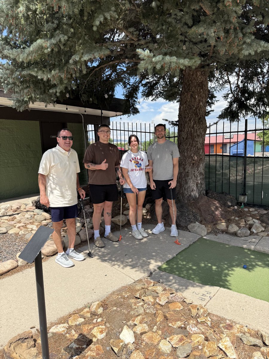 Can't remember the last time, Erika, Skylur and Kyle got to spend time together. Was a great few days in Colorado with the "kids".  I miss them already.  And Erika won at Putt Putt but she did control the scorecard.