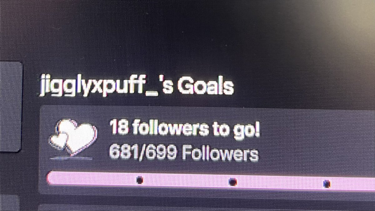 It’s official we aren’t getting off stream tonight until we hit 700 followers 🤗
 we live now🫶🏽 twitch.tv/jigglyxpuff_