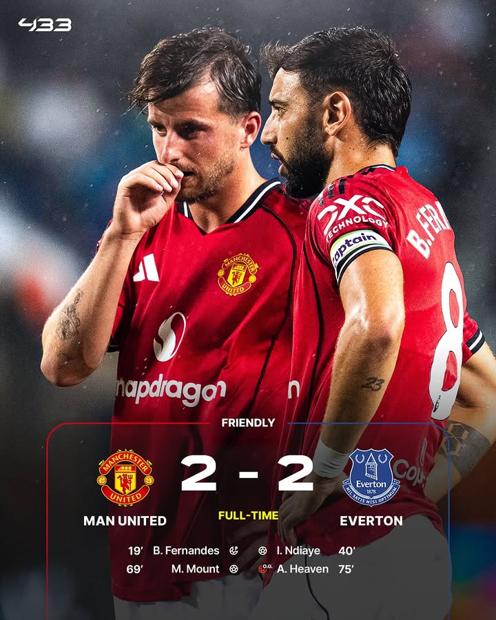 In case you missed Manchester United vs Everton Match 

Here’s a full thread showing all the goals and key highlights from the match. 🧵⚽️