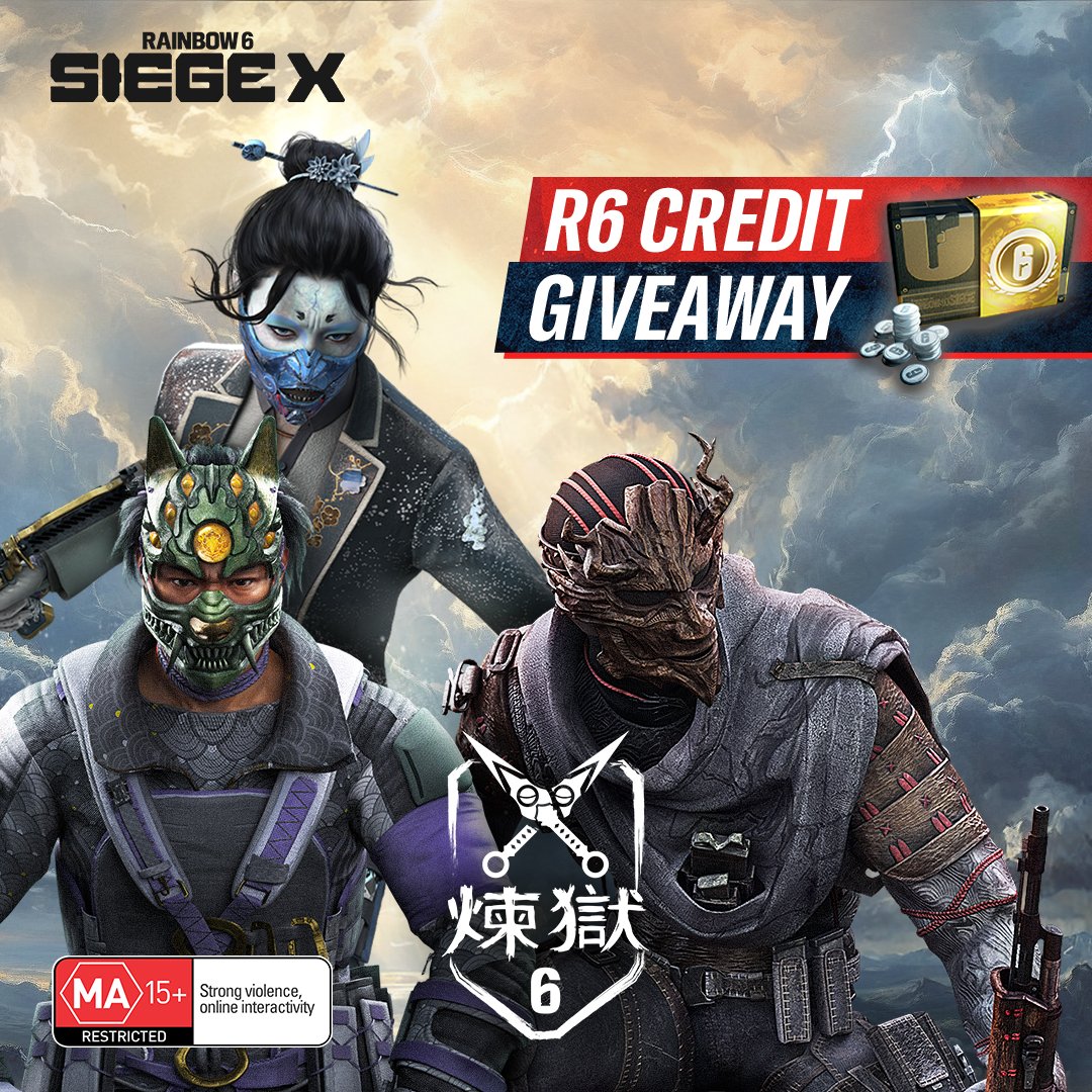 Get a head start to your Rengoku collection with our R6 Credit giveaway!

Let us know below which gun should get a Masterpiece skin next for your chance to win 1 of 3 1200 R6 Credit packs! ⬇️ 👀