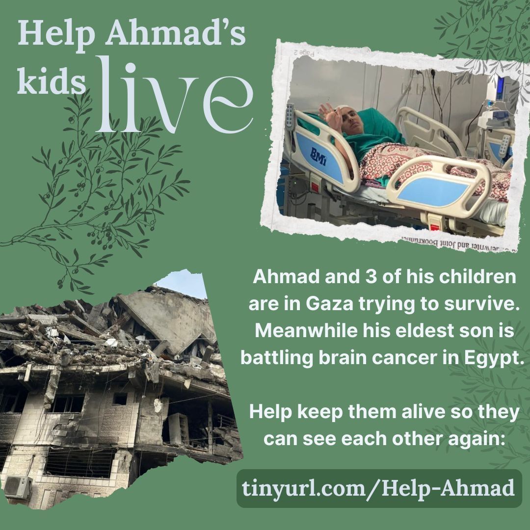 14 hour cancer &amp; food drive for children who NEVER get support! We need to reach this goal ASAP so a Palestinian child can continue his brain cancer treatment in Egypt, and his siblings in Gaza can get food. Simple.

0/1800, ideally in less than two weeks: chuffed.org/project/help-a…