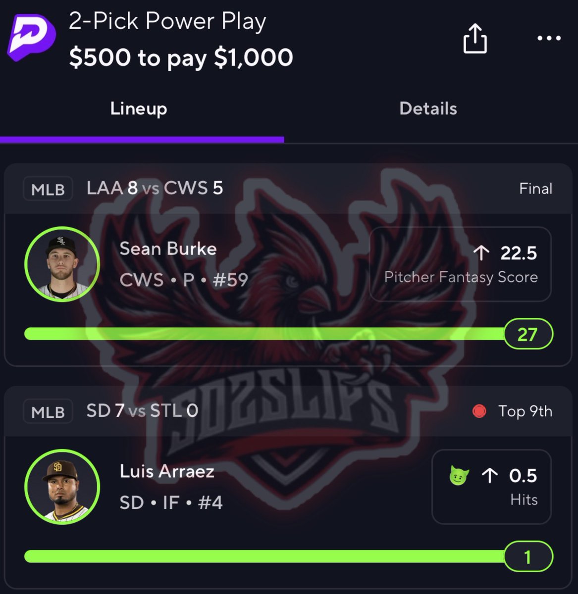 Ble$$ing A Follower Who LIKES/RT's This Post! 💚📲

BANGGG 🔥 CASH THE $1,000 MLB ⚾️ PLAY! ✅

POSTED IN PREMIUM!💰

Had A Rough Last 2 Days With Picking Which Play To Send Out For Free So In That Case I'll Probably Take A Day-2 Break From Posting Them 🙏🏻

FOR ALL PREMIUM PLAYS