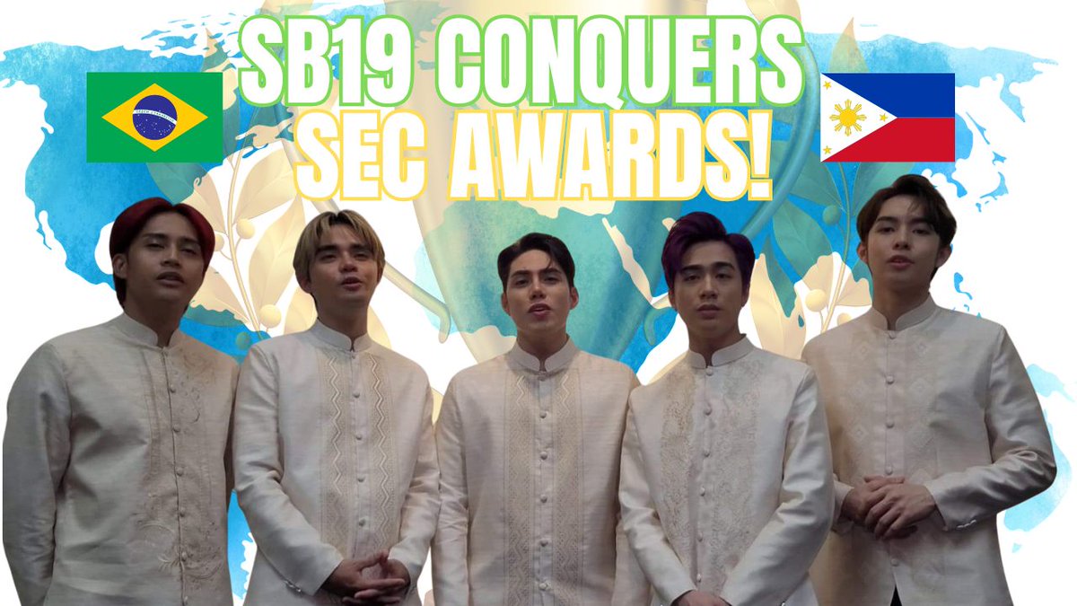 Parabéns, A’TIN!

SB19 (@sb19official) has officially won #SECAwards for International Group/Duo of the Year! 

VIDEO LINK:
youtu.be/RTG-z9T3sps

#SeeItOnCETV #OnwardAndFOURward #SB19 #SECAwards2025