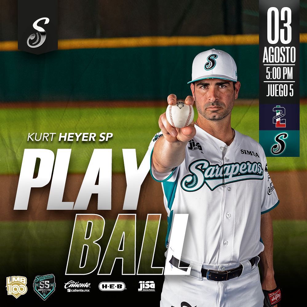 ¡𝗣𝗟𝗔𝗬𝗕𝗔𝗟𝗟! ⚾️🔥.

Juego 3 | Tecos VS Saraperos 

Caliente.mx HEB JISA 

#𝟓𝗔𝗥𝗔𝗣𝗘𝗥𝗢𝟓