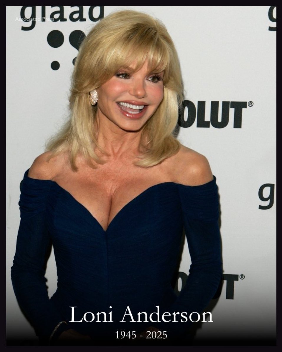 🚨JUST IN: Loni Anderson, who played a struggling radio station’s empowered receptionist on the hit TV comedy “WKRP in Cincinnati,” died Sunday, just days before her 80th birthday. RIP! 🙏🏼