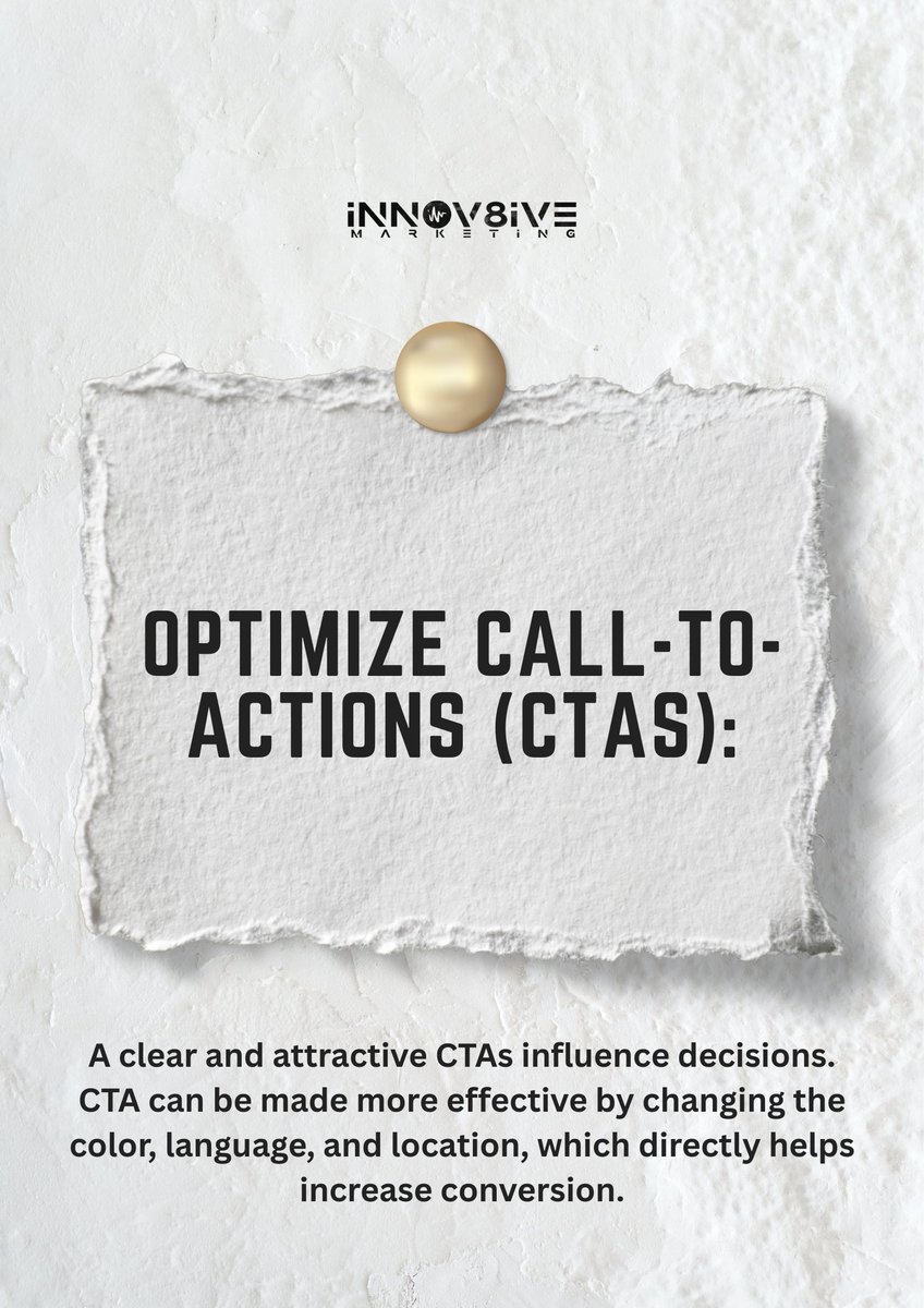 innov8iveagency's tweet image. Your website is getting traffic—but not enough leads?
 That’s a CRO problem, not a traffic problem.
💡 Need help with CRO? Let’s chat.
#ConversionRateOptimization #CROTips #LeadGeneration #WebsiteOptimization #DigitalMarketing #GrowthHacking #MarketingStrategy #BusinessLeads