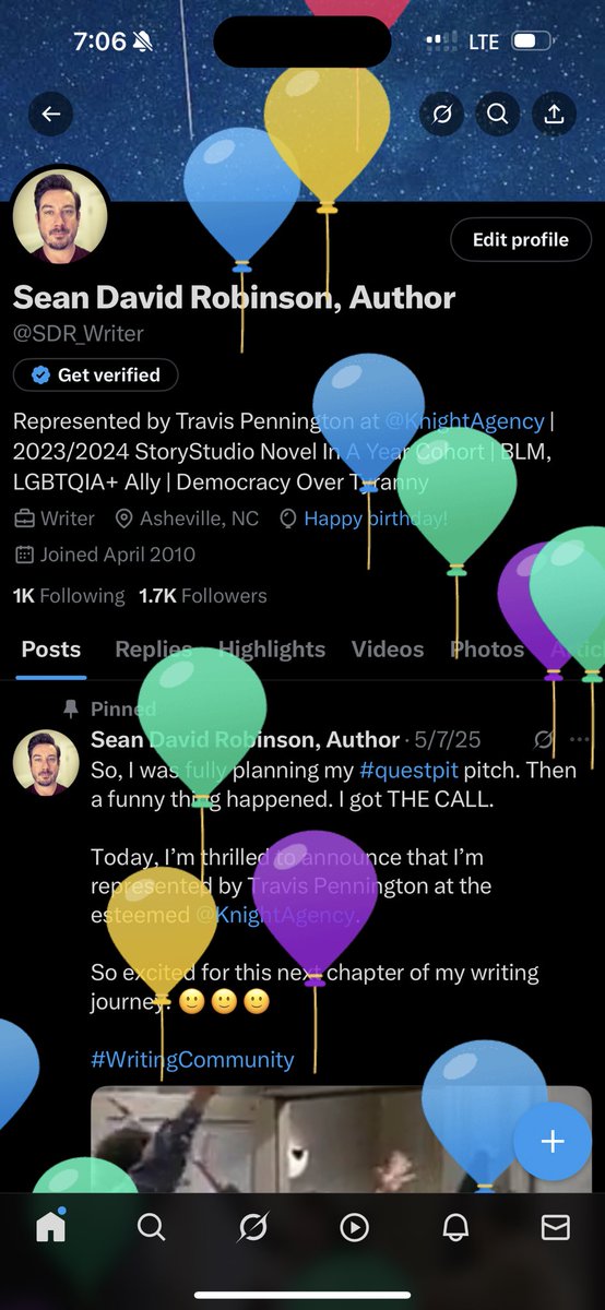 It’s my first balloon day as an agented author. So thrilled for what the next year holds (and can’t wait to tell you all the details, once I’m allowed!)