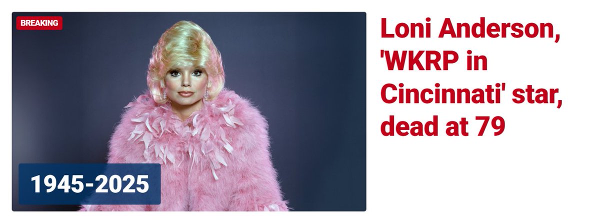 Another childhood star is gone from us Gen X'ers😥