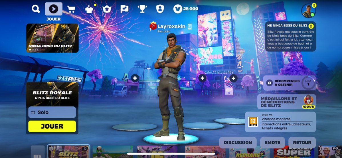 I sell this account no skin but 25k vbuck