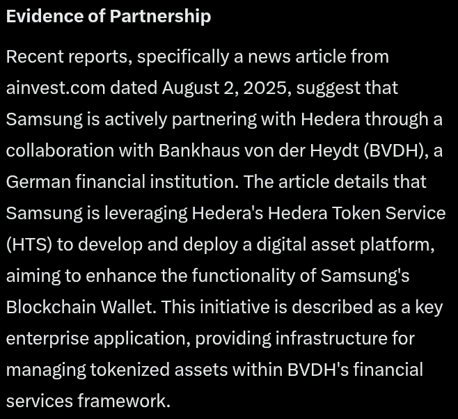 Ringolee18's tweet photo. Crypto Info: "Hedera Council Member Update" Is Samsung Hedera's Next Partner? Let's take a closer look 👀.
#Crypto #Hedera #HBAR #HGraph #QuantumResistant #Samsung #Ripple #Bitcoin #XRP #RLUSD #Stellar #XLM #Link #Ondo #Ethereum #Tokenization  #RWA #ETF #PudgyPenguins 
Source: X https://t.co/DHXSApxkZb