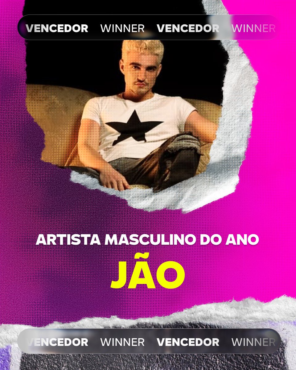 Jão foi o grande ganhador na categoria "Artista Masculino Nacional do Ano" no #SECAwars 2025. 🏆🎹