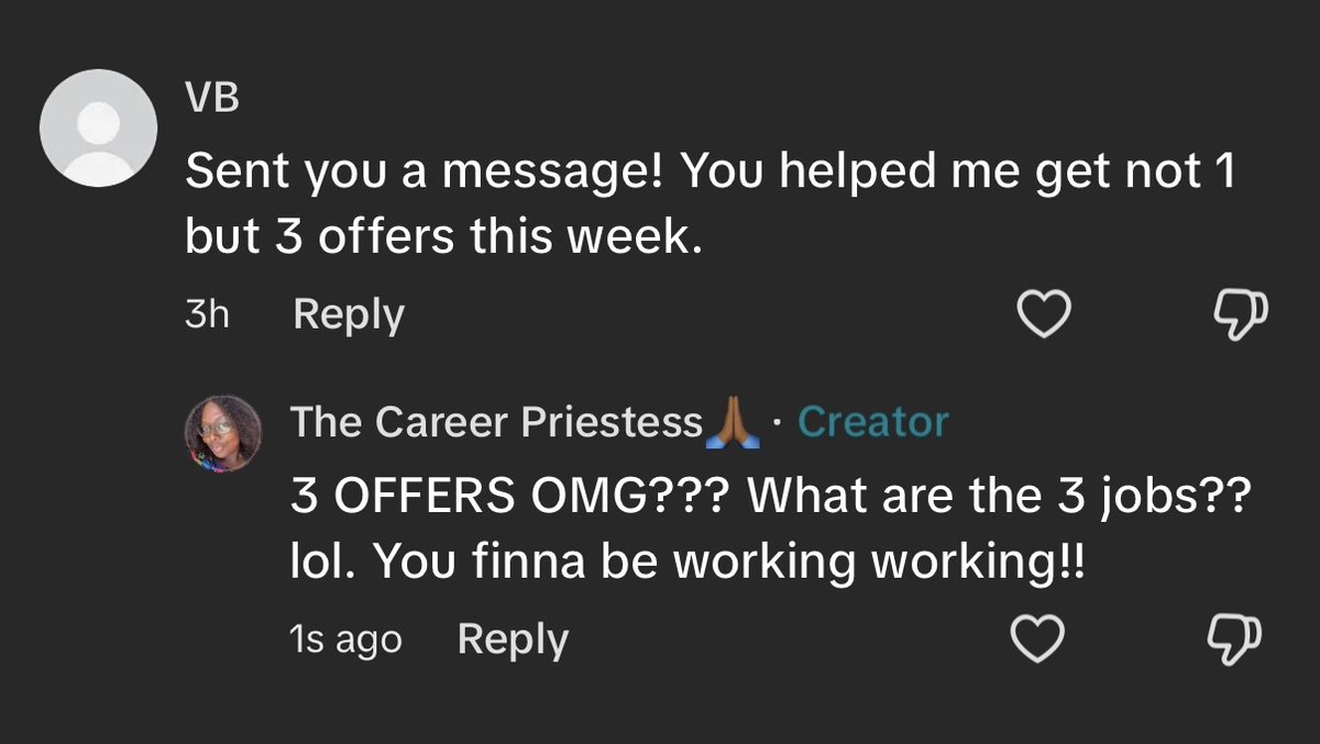 It’s not hard to get hired, it’s not hard to find roles, it’s hard to believe in yourself after getting rejected for months.

Once you’re mentally back in the game, landing job offers is simple. I’ll get you multiple.