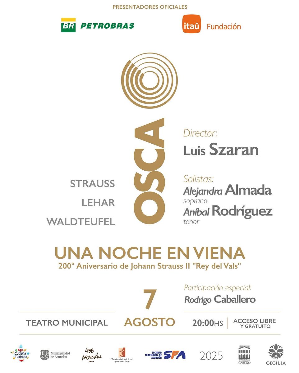 “La música tiene el poder de transportarnos a diferentes lugares, épocas y sensaciones que nos inspiran y nos hacen sentir vivos. Viviremos una noche en la encantadora Viena de Ensueño, eso y mucho más, a través de la opereta.”
Alejandra Almada / soprano 𝗢𝗦𝗖𝗔 𝟮𝟬𝟮𝟱